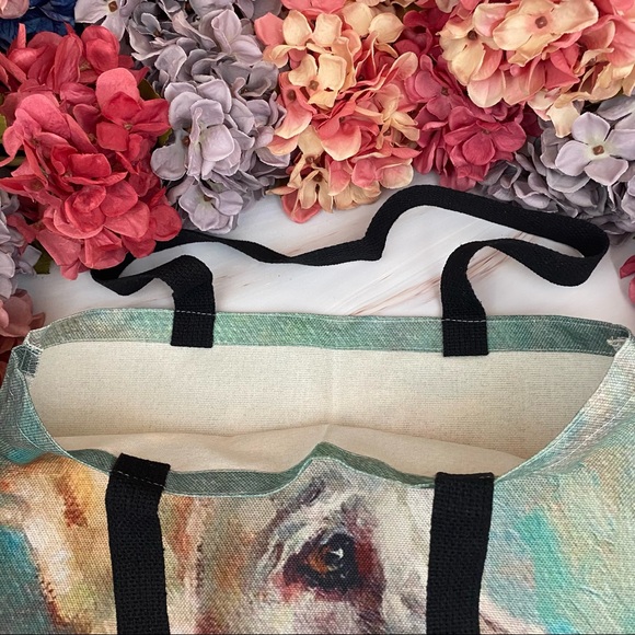 Eco-Friendly Yellow Labrador Retriever Folding Tote Bag - Picture 7 of 10